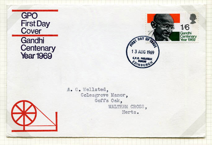Gandhi Stamp, First Day Cover 01